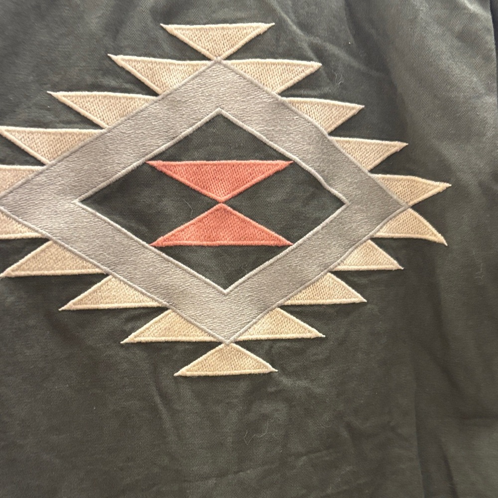 Roark Olive Jacket with Geometric Pocket - Picture 5 of 5